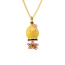 Fruit Pendant Hand Painted Enamel Collarbone Chain Necklace