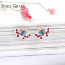 Butterfly Enamel Earrings Jewelry Stud Earrings