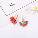 Coral Fish Enamel Earrings Jewelry Stud Earrings