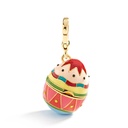 Yellow Chick Inside Easter Eggs Enamel Pendant