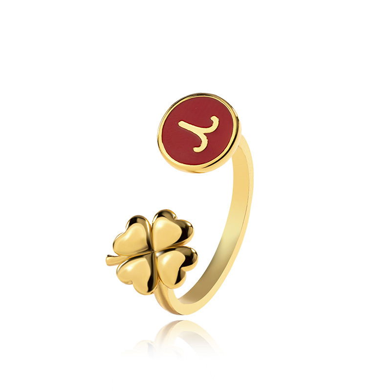 Zodiac Sign Constellation Enamel Ring