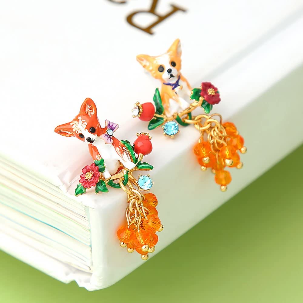 Chihuahua Puppy Dog Enamel Earring