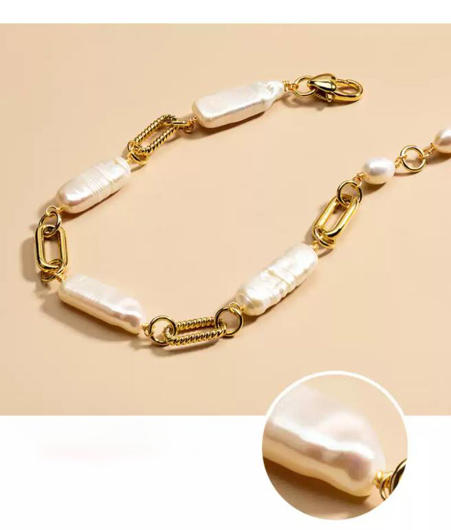 Baroque Freshwater Pearl Statement Bracelet