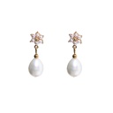 Freshwater Pearl Bridesmaids Wedding Jewelry Drop Earrings