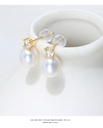 Freshwater Pearl And Crystal Bridesmaid Wedding Stud Earrings