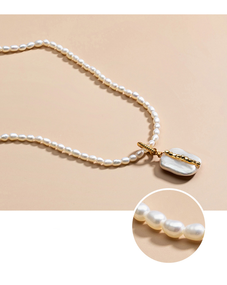 Baroque Natural Freshwater Pearl Retro Necklace