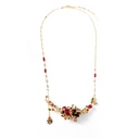 Rose And Stone Branch Enamel Necklace