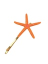 Orange Blue Starfish Enamel Hair Pin Clip Jewelry Gift