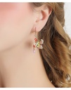 Fairy With Butterfly Wing Enamel Hook Earrings