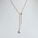 Freshwater Pearl 14K Gold Plated Y Adjustable Necklace