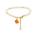 Enamel Fruit And Freshwater Pearl Bracelet