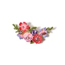 Pansy Red Pink Purple Blue Flower Enamel Brooch