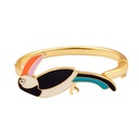 Woodpecker Toucan Bird Enamel Bracelet